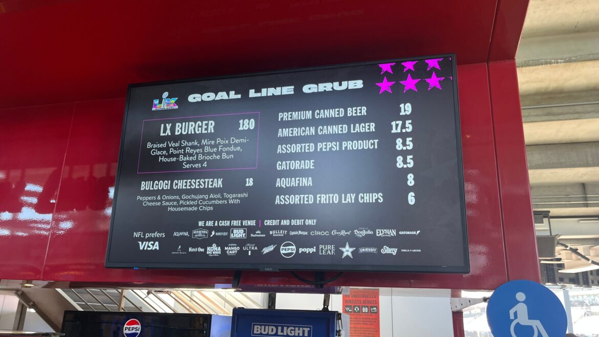 Super Bowl LX menu at Levi's Stadium includes $180 veal shank burger, California wine and Bad Bunny-themed cocktail