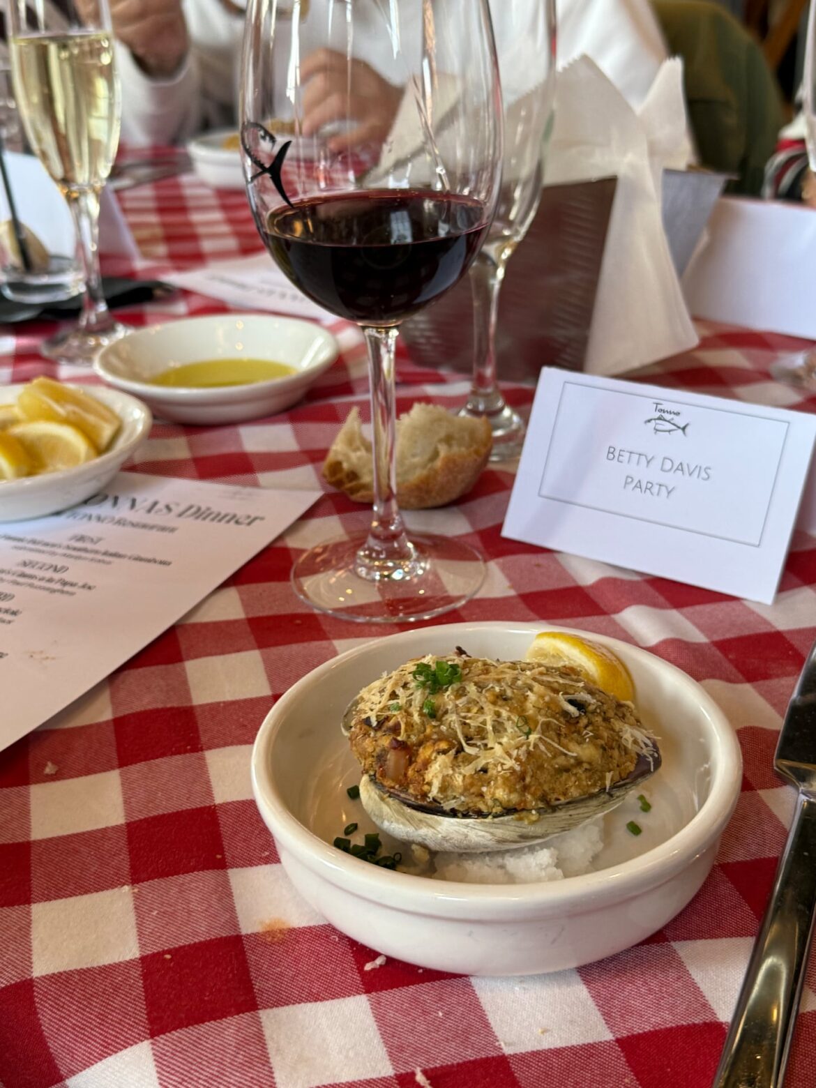 Crocefissa's Clams a la Papa Joe, a dish selected from last year's Nonnas dinners at Tonno Gloucester.