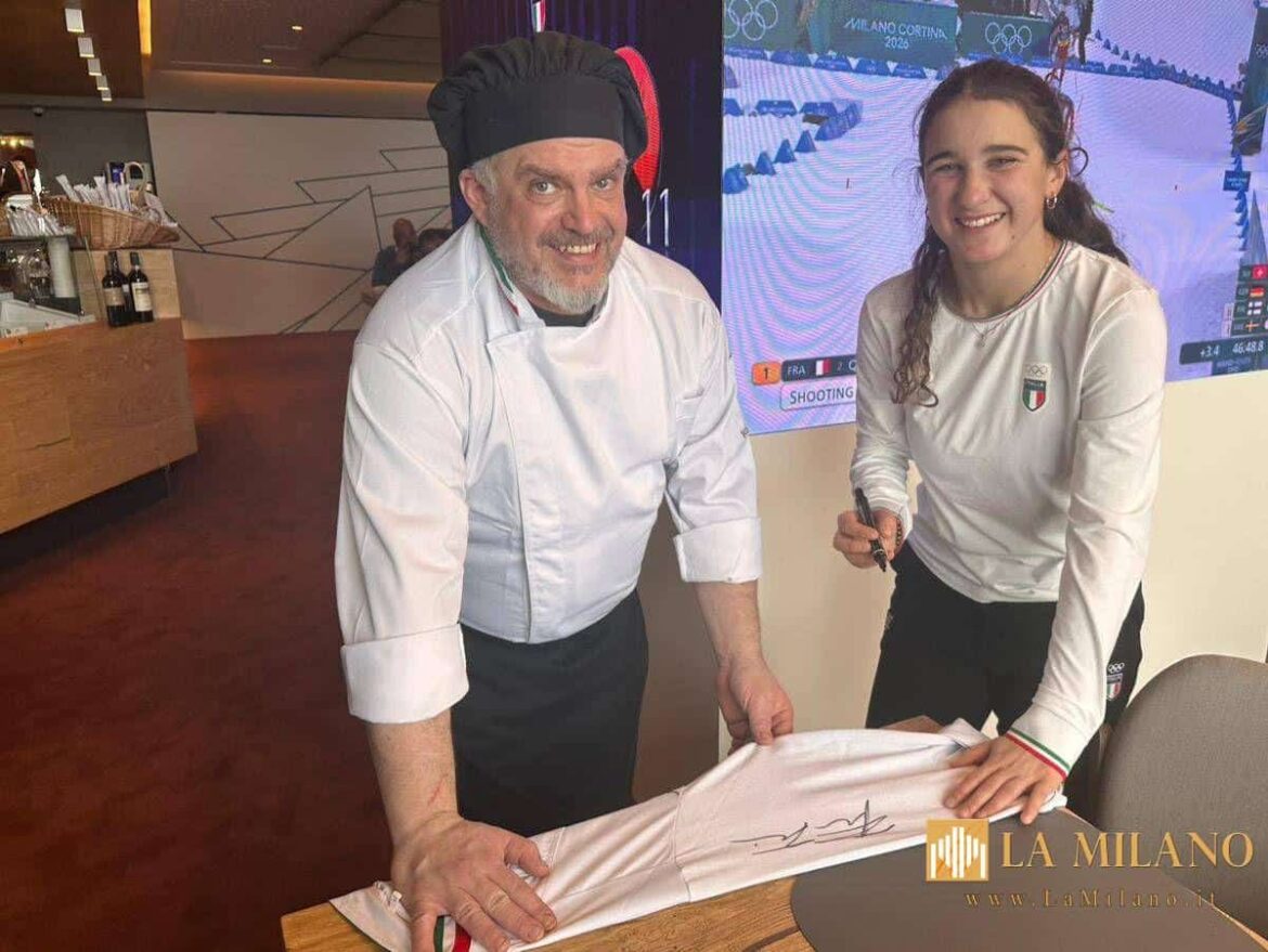 "My Olympics and a special jacket with the Italian team's signatures. But the Australians and vinegar on their pasta..."