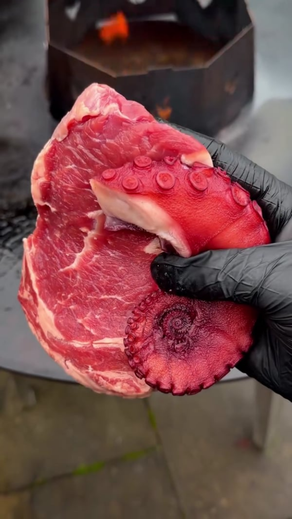 beef + octopus