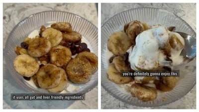 According to Dr Salhab, this dessert isn't just about the protein; it’s a calculated mix of macros designed for satiety and metabolic health. (Instagram/ thestomachdoc)