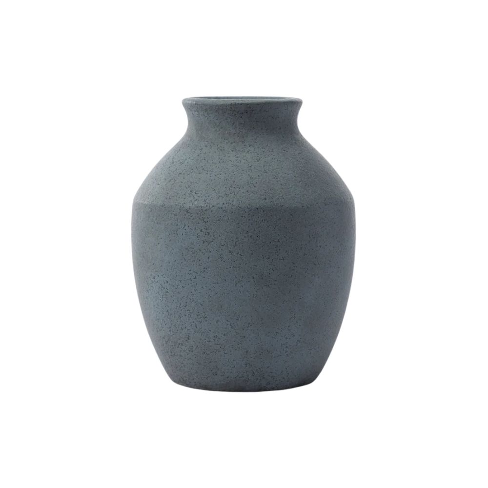 Blue-gray stone vase