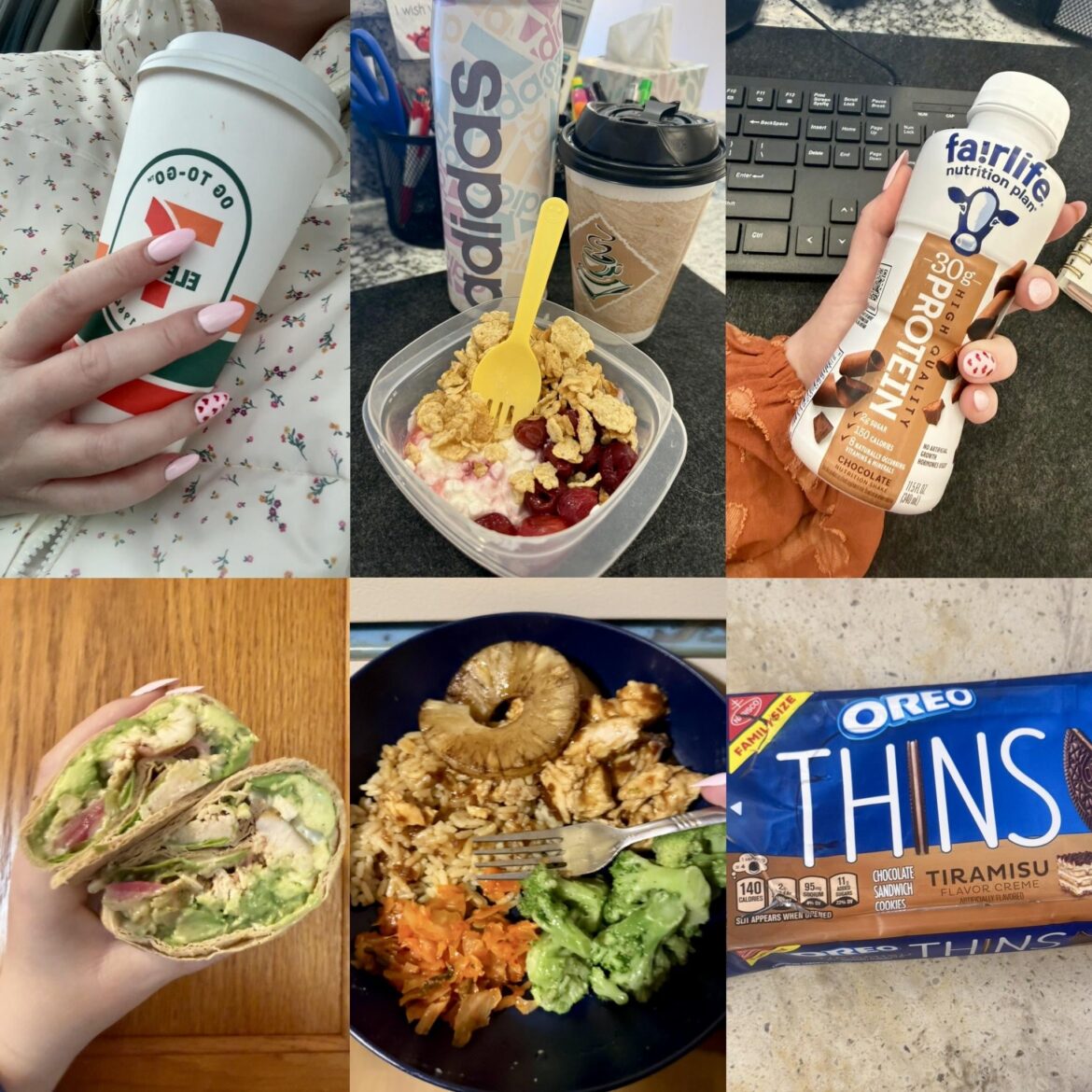 Just under 1,300 including dessert!