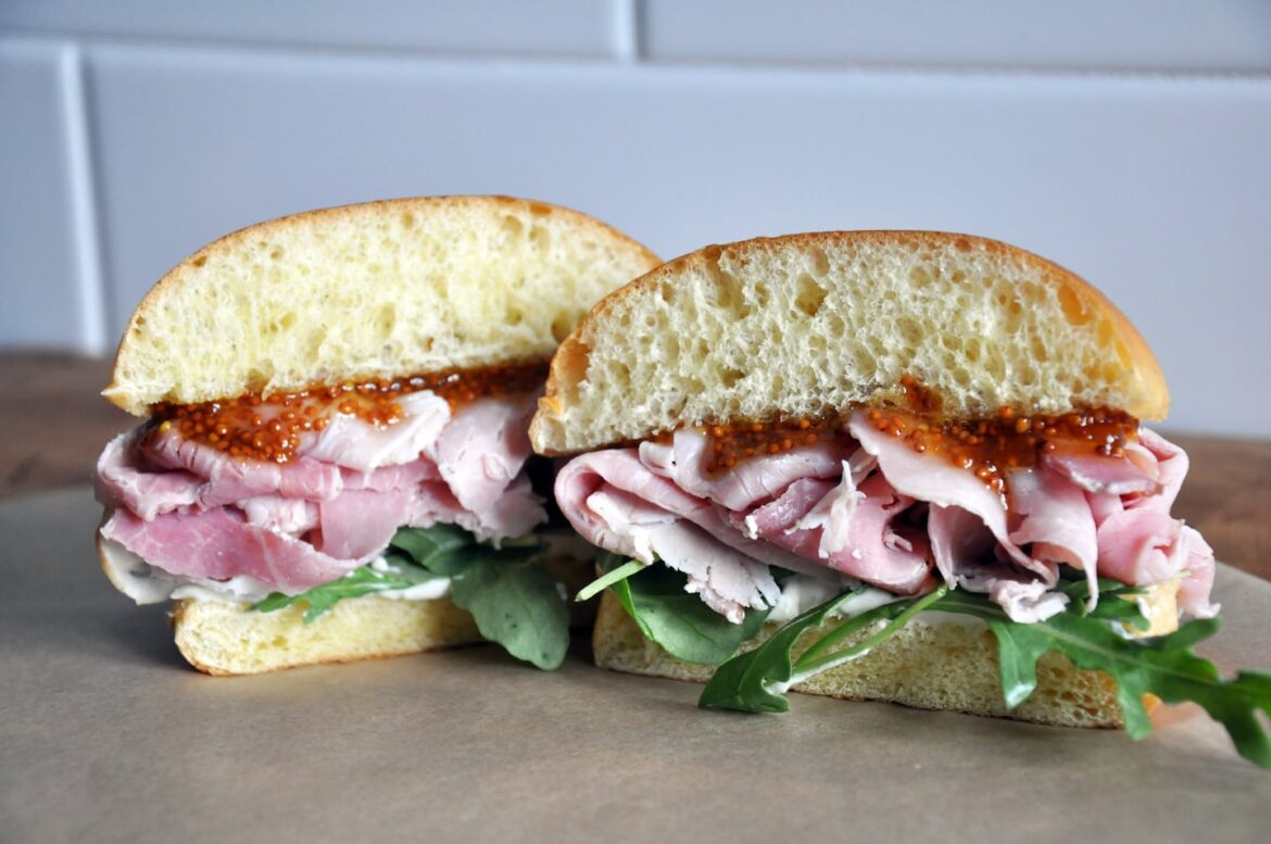 A ham sandwich from Boston Provisions in the Seaport.