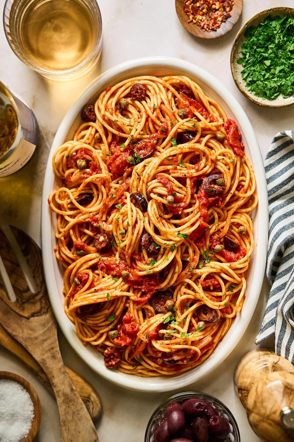 Pasta Puttanesca - Photo Credit: xoxoBella.
