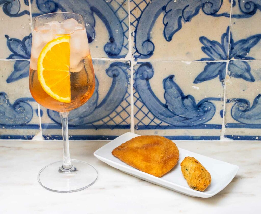 Portuguese Spritz with Snacks