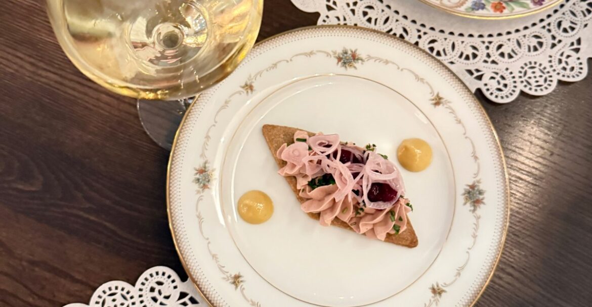 At French-Ish Bar Nouveau in St. Johns, Dessert Comes a Romance Novel At French-Ish Bar Nouveau in St. Johns, Dessert Comes a Romance Novel