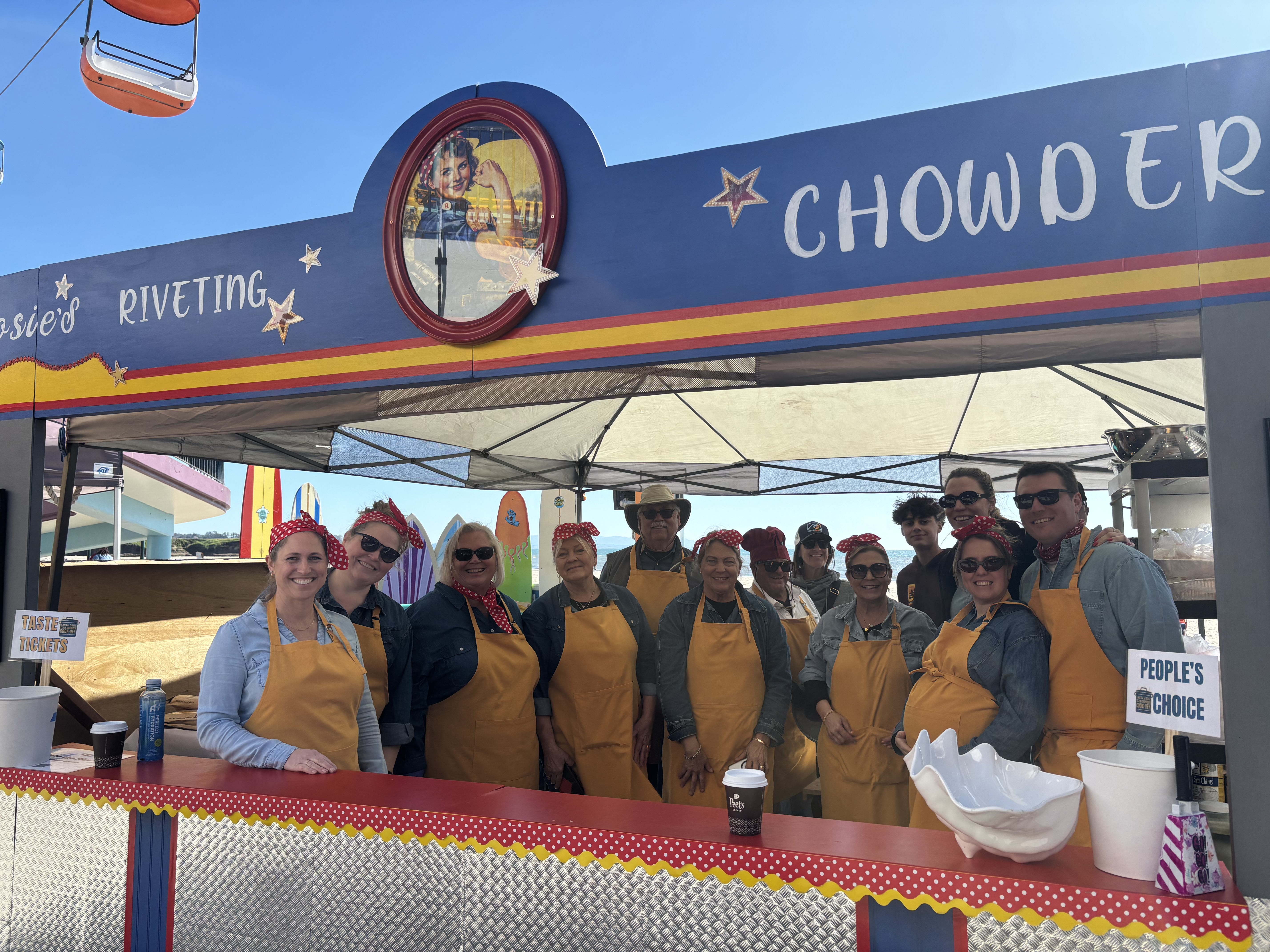 A family operation, the "Rosie's Riveting Chowder" team has used...