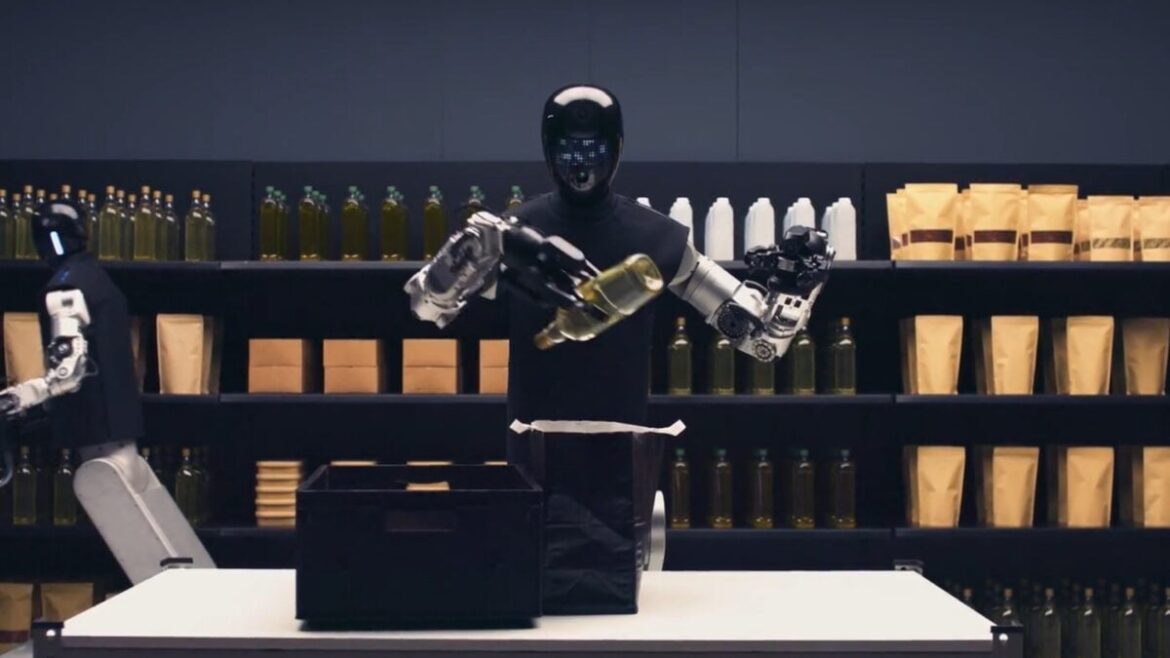 This Video of Hilariously Slow Robots Putting Olive Oil in a Bag Is Actually Pretty Impressive