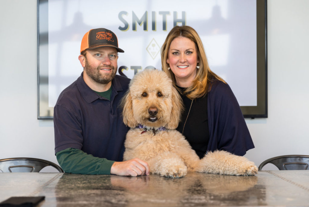 Eric Story, Lord Sandwich and Alison Smith Story of Smith Story Wine Cellars (Courtesy of Smith Story Wine Cellars)