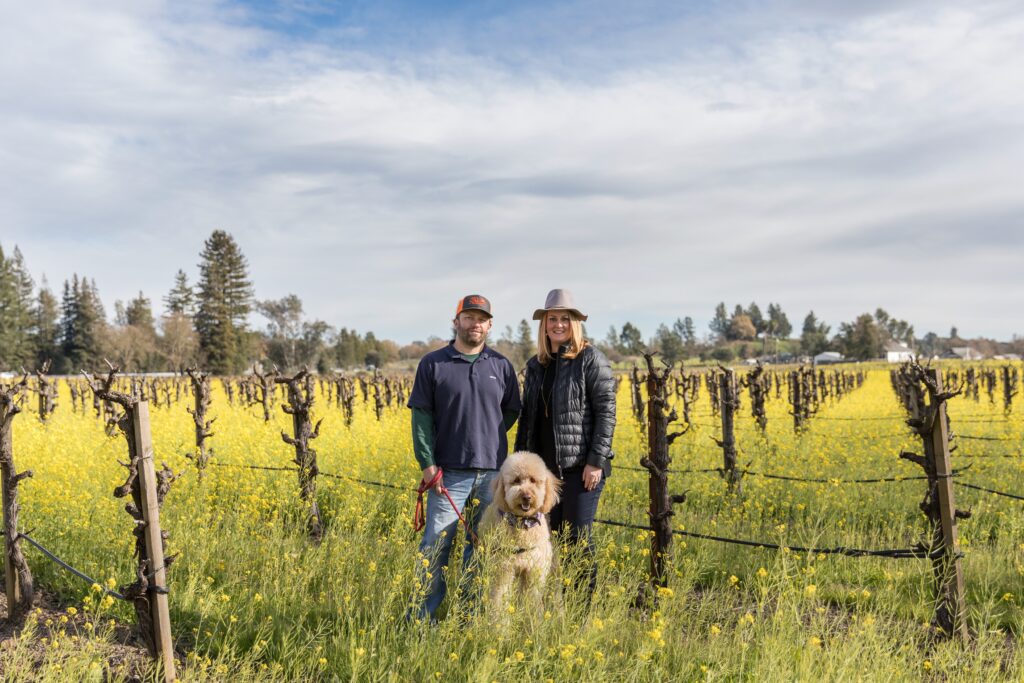 Eric Story, Lord Sandwich and Alison Smith Story of Smith Story Wine Cellars (Darren Loveland)