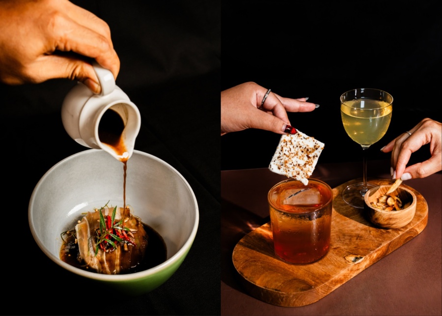 Food and drinks at Spice by Blake - a new restaurant in Ubud, Bali, Indonesia