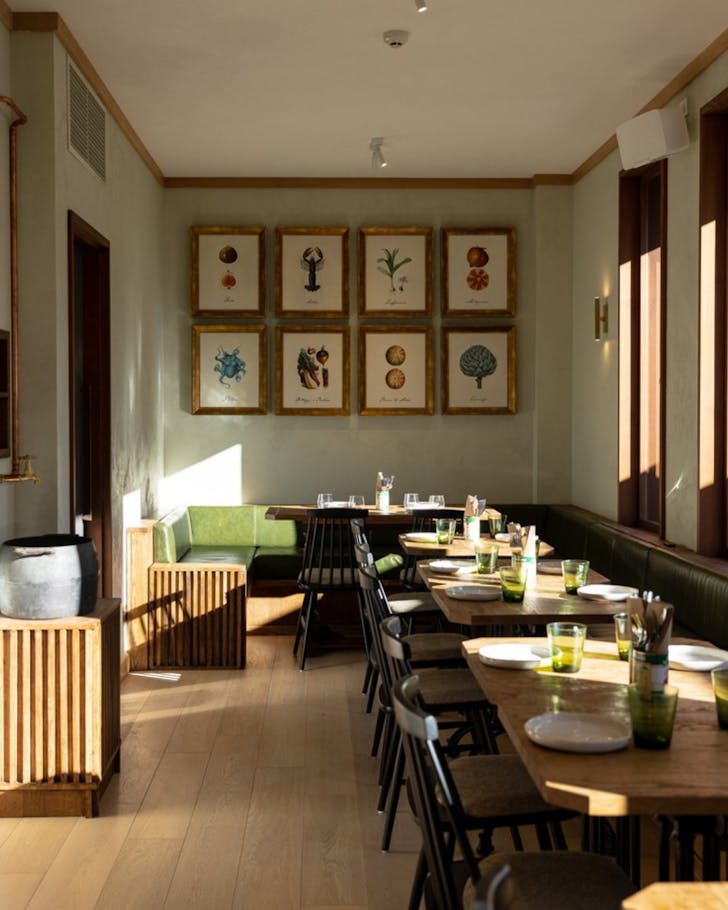 Inside Spiga, one of Auckland's best Italian restaurants. 