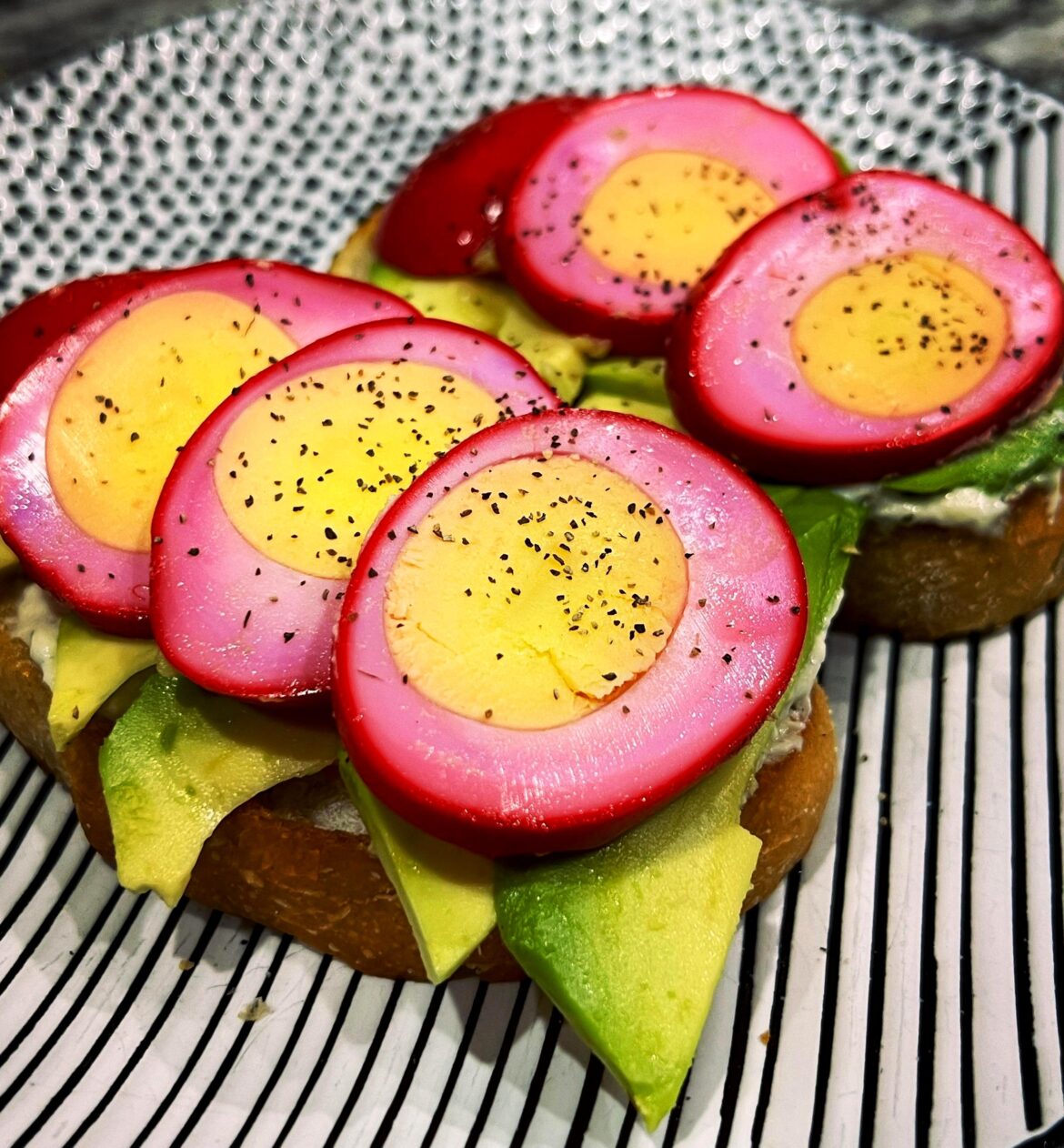 Why did no one tell me beet eggs were good on avocado toast