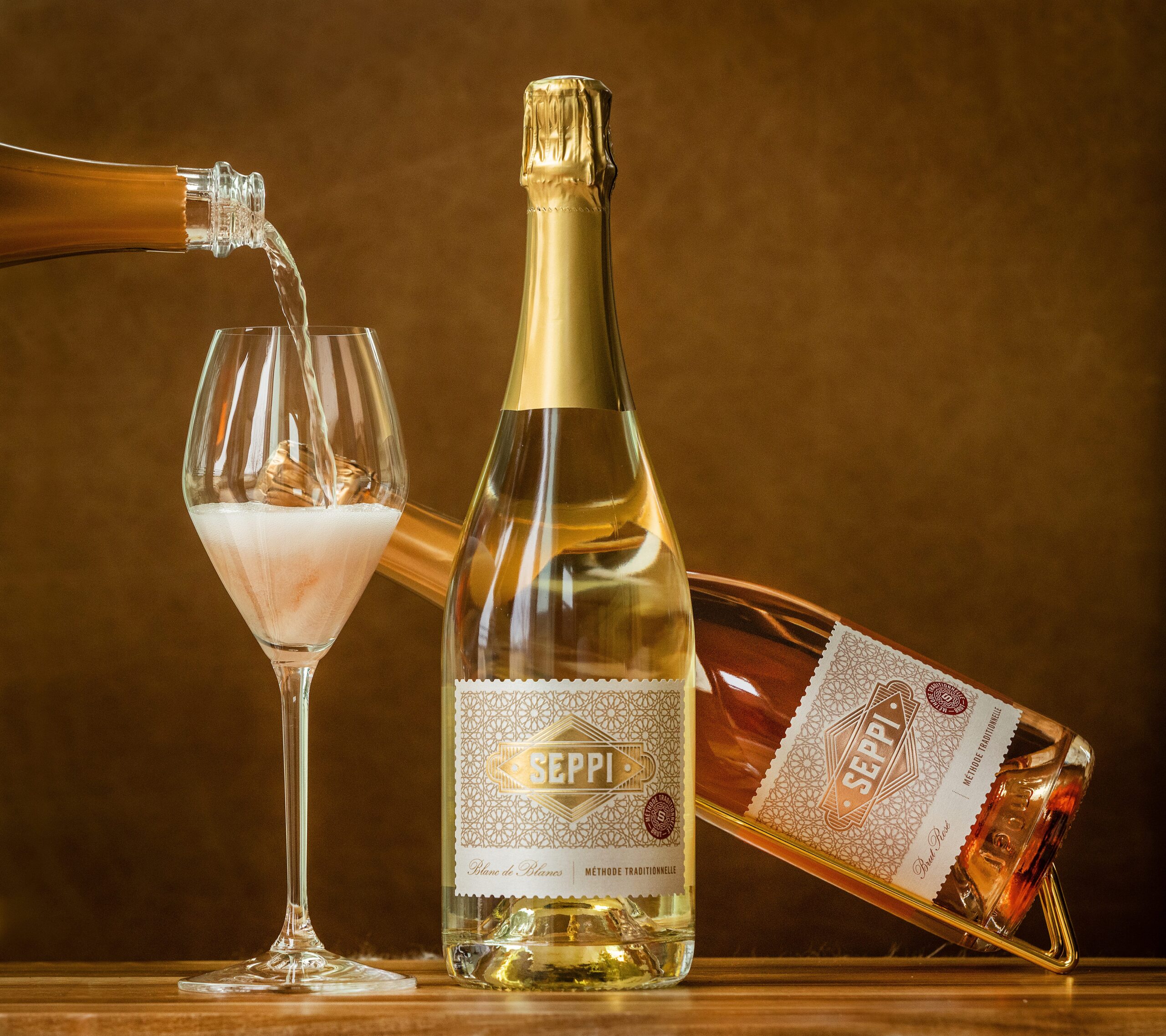 Vintner Kelsey Phelps named her sparkling wine Seppi, after her grandfather, Napa Valley wine pioneer Joseph Phelps. Photo taken Friday, Jan. 23, 2026 in Healdsburg. (John Burgess / The Press Democrat)