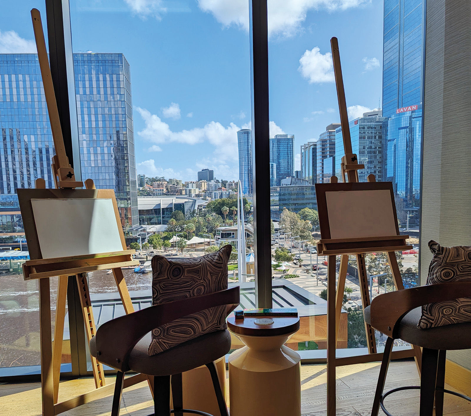 Painting in the Lounge l Photo by Jeninne Lee-St. John