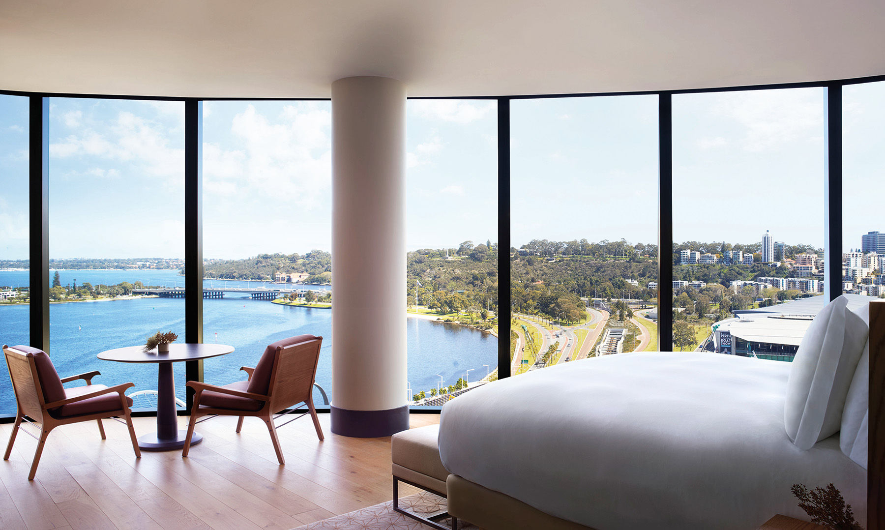 Bedroom views l Courtesy of The Ritz-Carlton, Perth