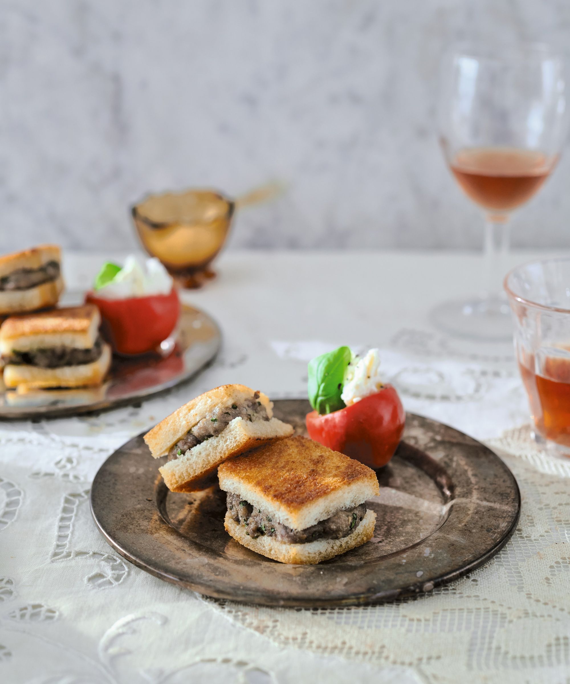 Mini meatball sandwhiches