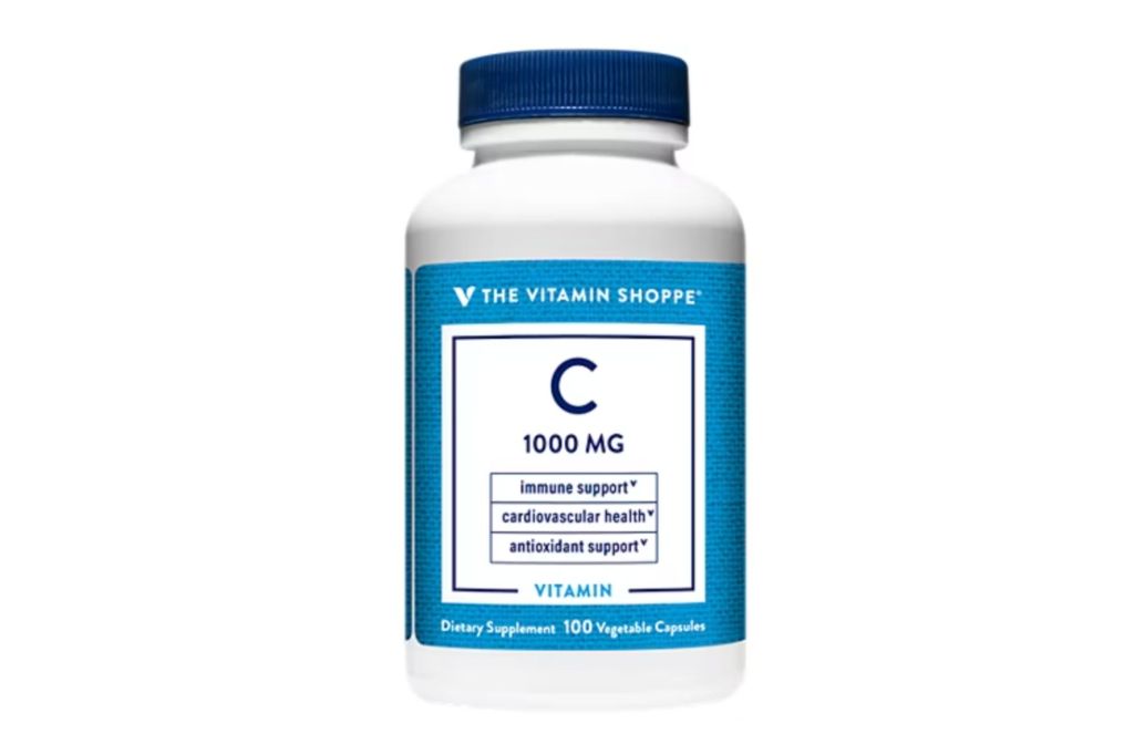 A bottle of vitamin C from The Vitamin Shoppe