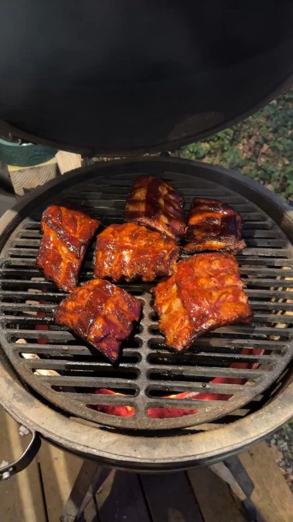 Spareribs on my 20 year old BGE