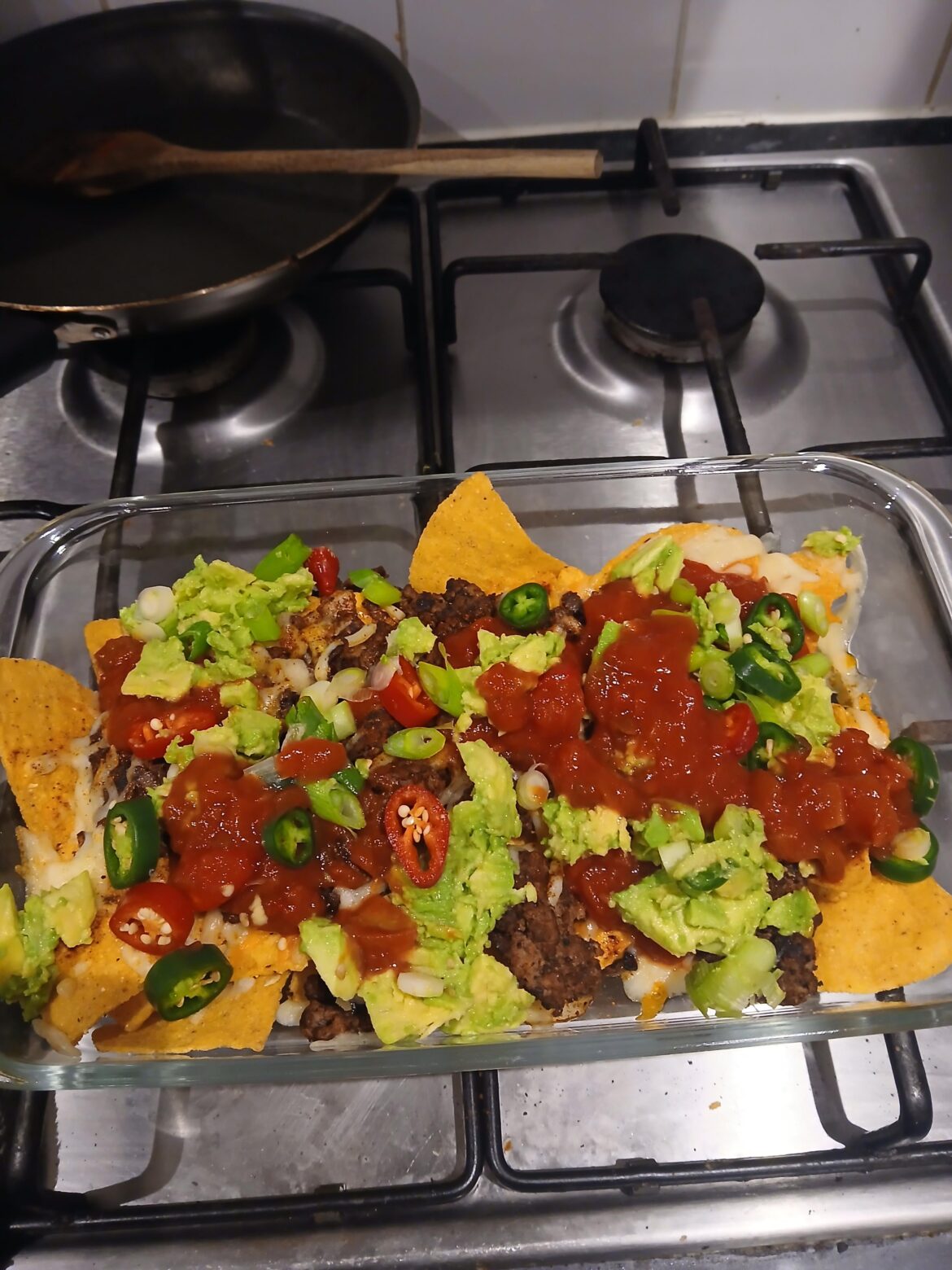 loaded beef nachos!!!