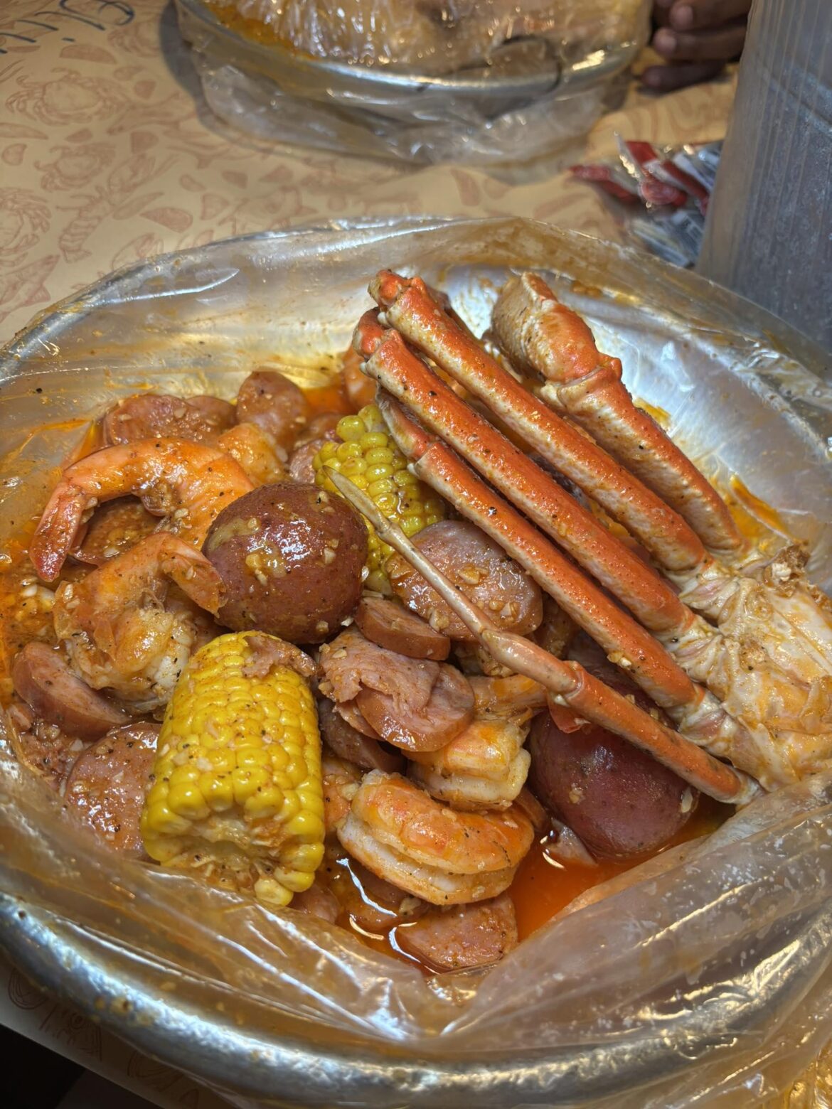 Reunion Party Savoring those Crabs and Shrimp