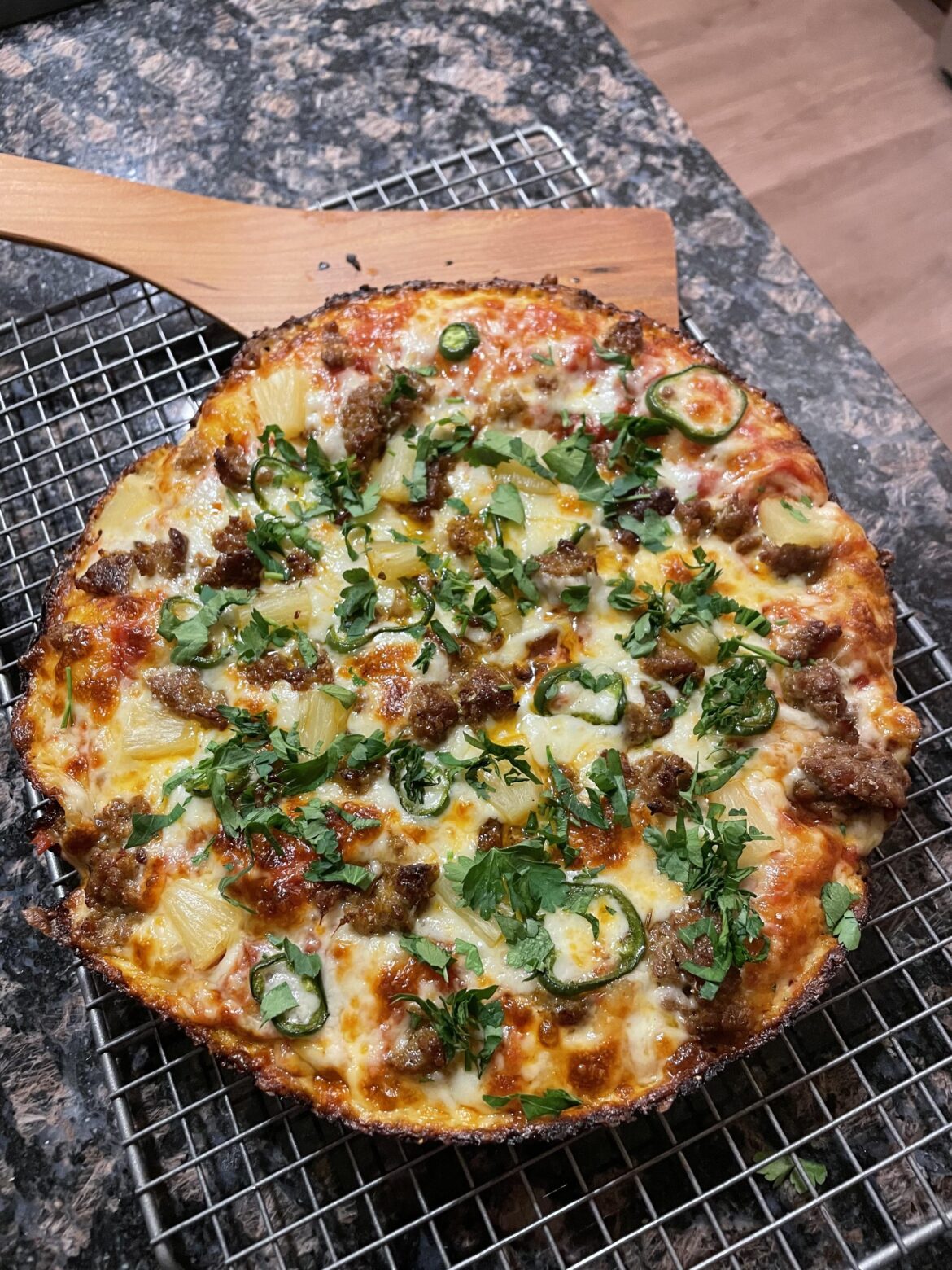 [homemade] cast iron pizza