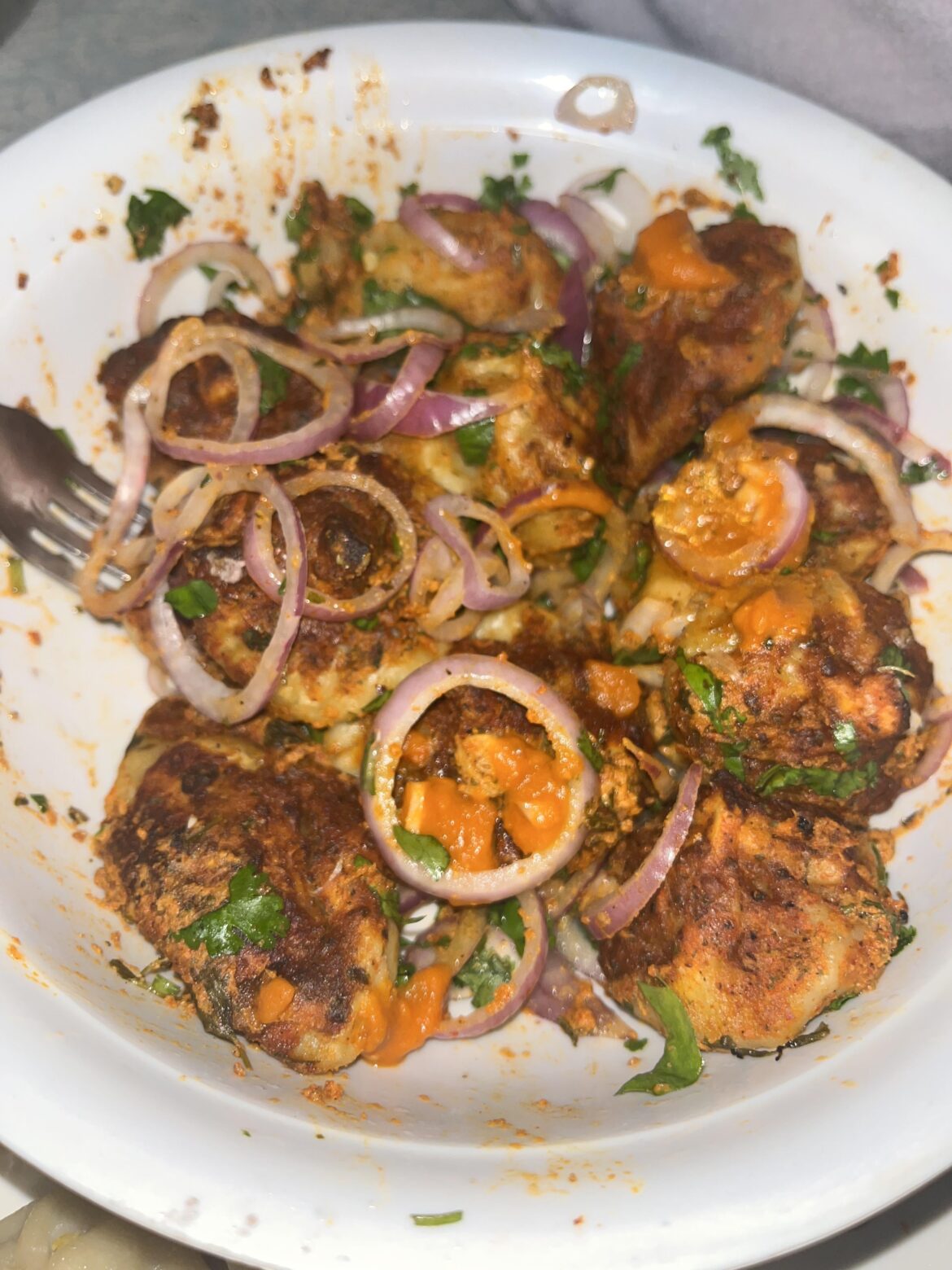 Home made tandoori momos