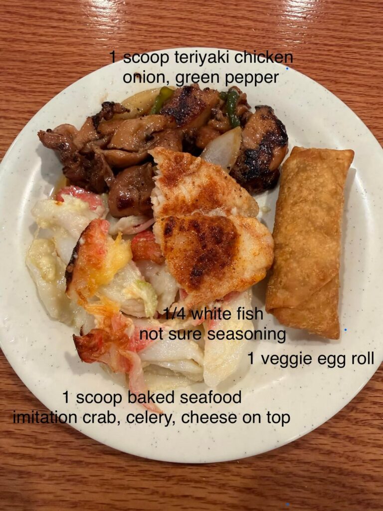 asian buffet estimate