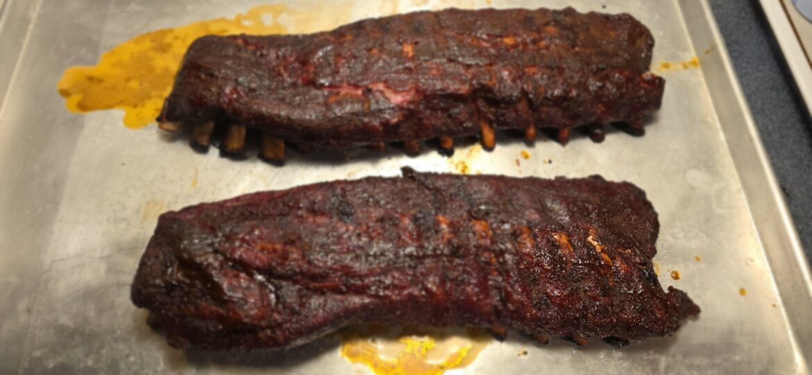 Couple racks of ribs I threw in last night
