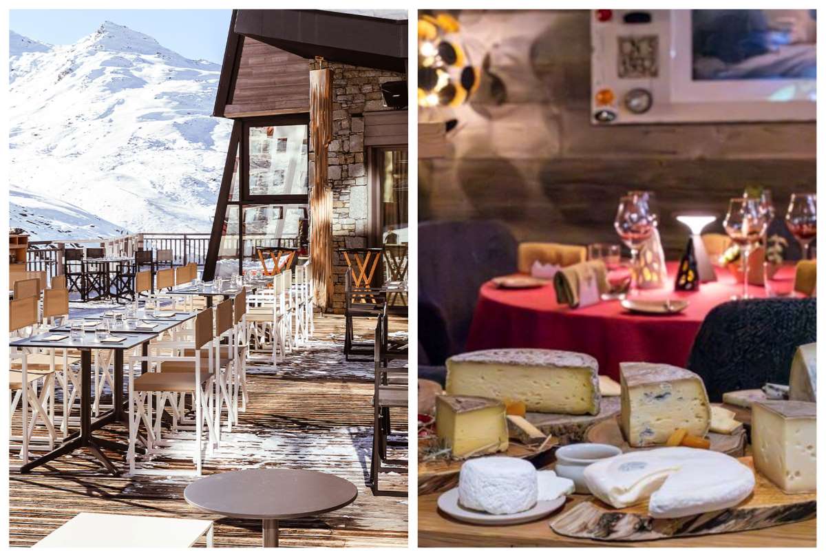 Altapura has some great snowy peak views from its restaurant deck and the food at Les Explorateurs at Hôtel Pashmina is one of our favorites in Val Thorens. © Altapura, Les Explorateurs at Hôtel Pashmina