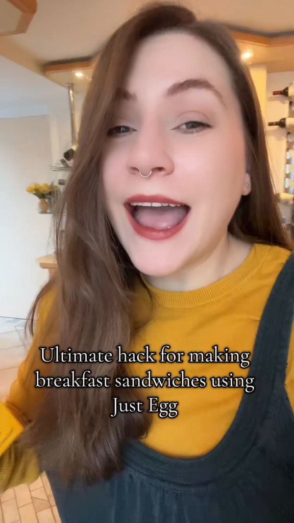 Just egg hack for vegan breakfast sandwiches