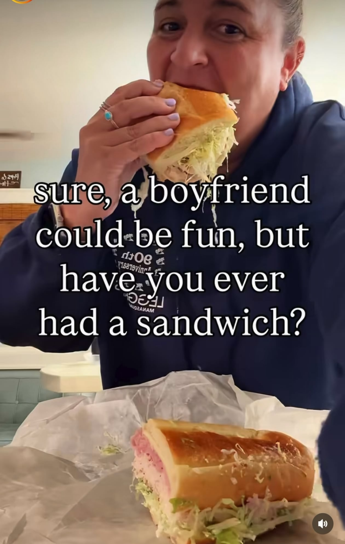 I concur…a sandwich is way more satisfying. 👍🏾