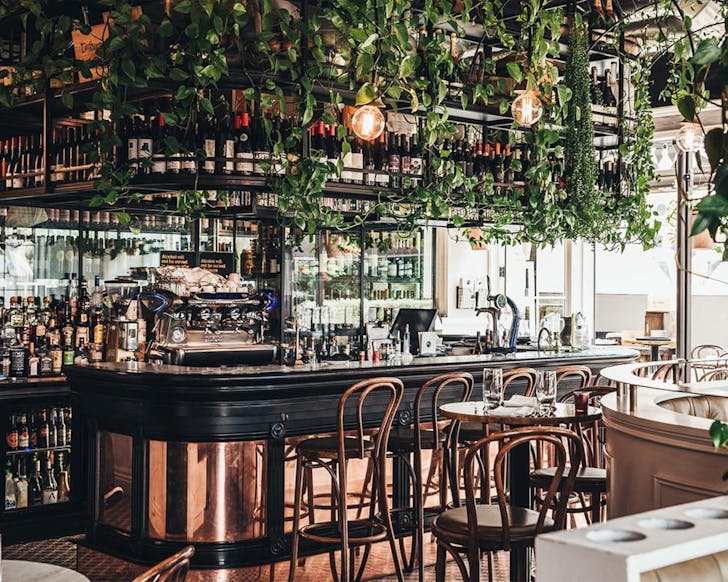 Inside Baduzzi, one of Auckland's best Italian restaurants. 