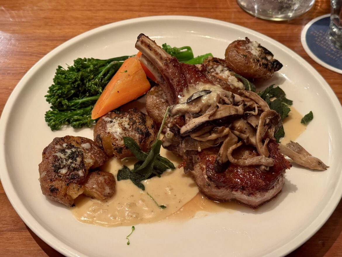 I had a pork chop at the House on Parliament the other day.