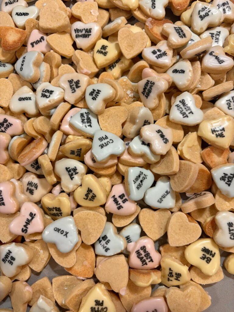 Conversation Heart Sugar Cookies
