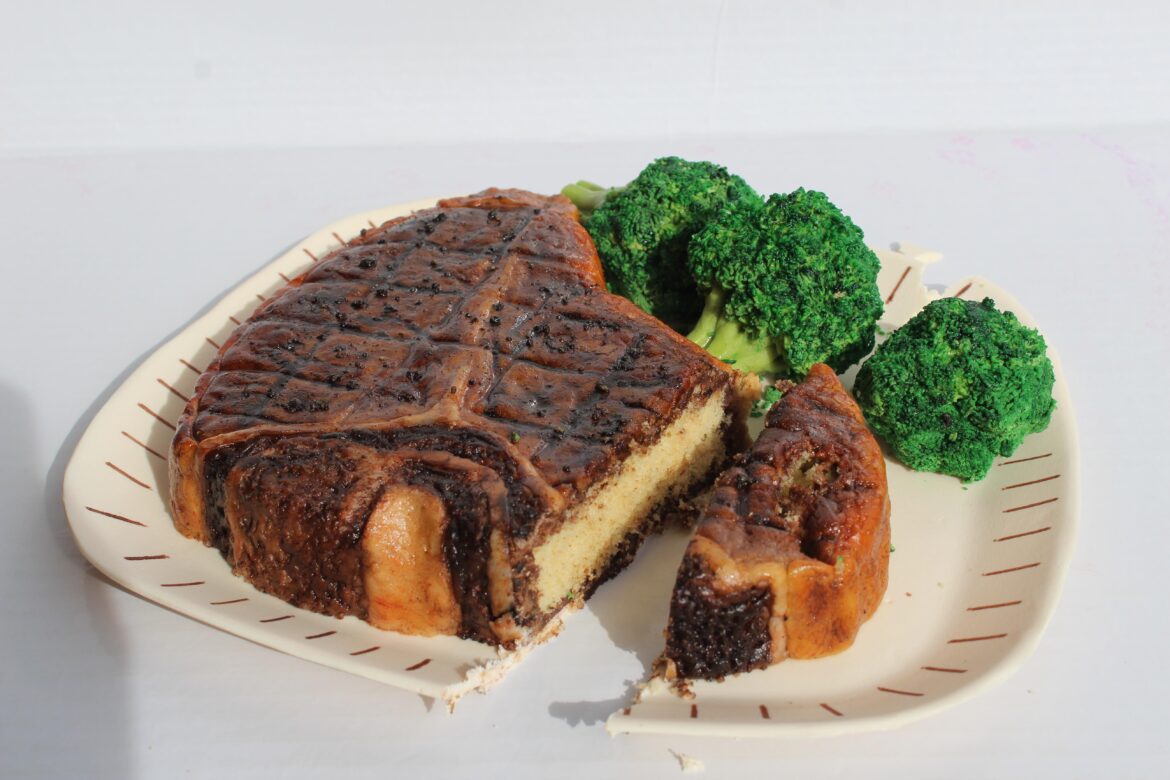 Is it cake? My first attempt at making a realistic steak cake