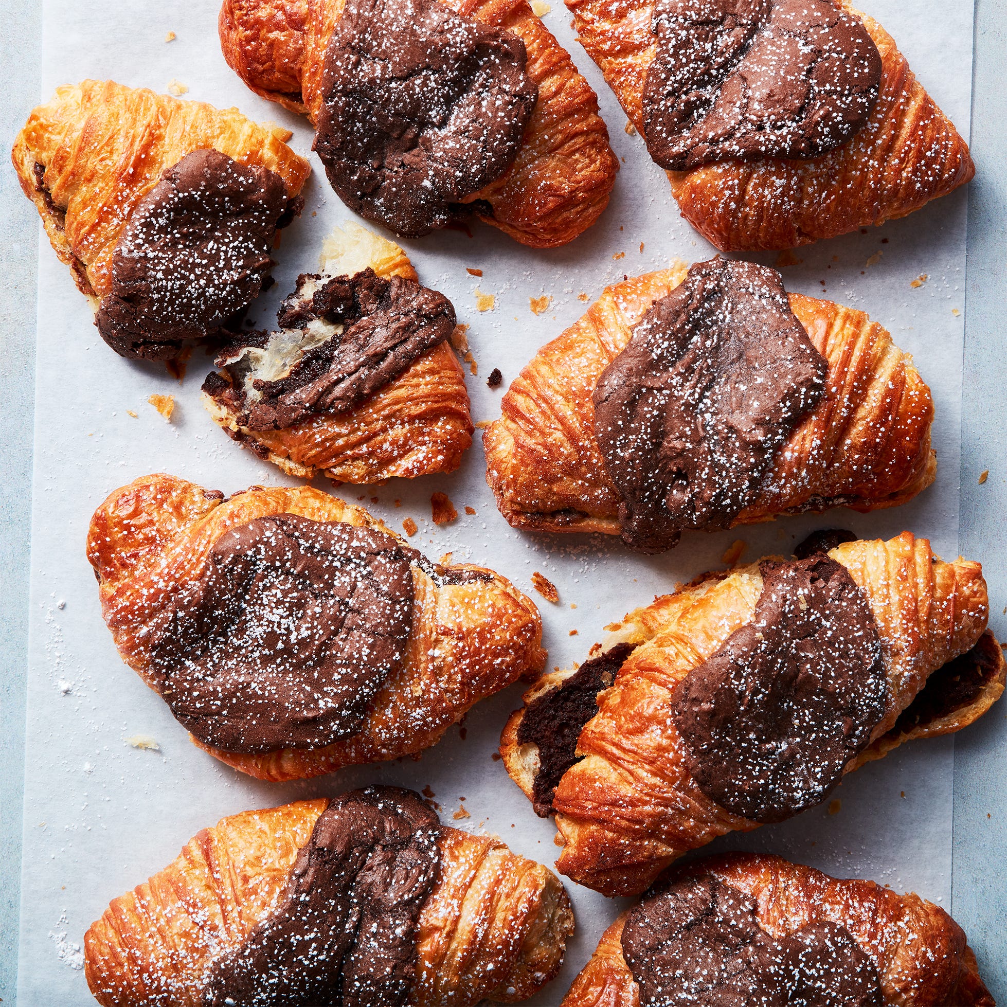 croissants with chocolate