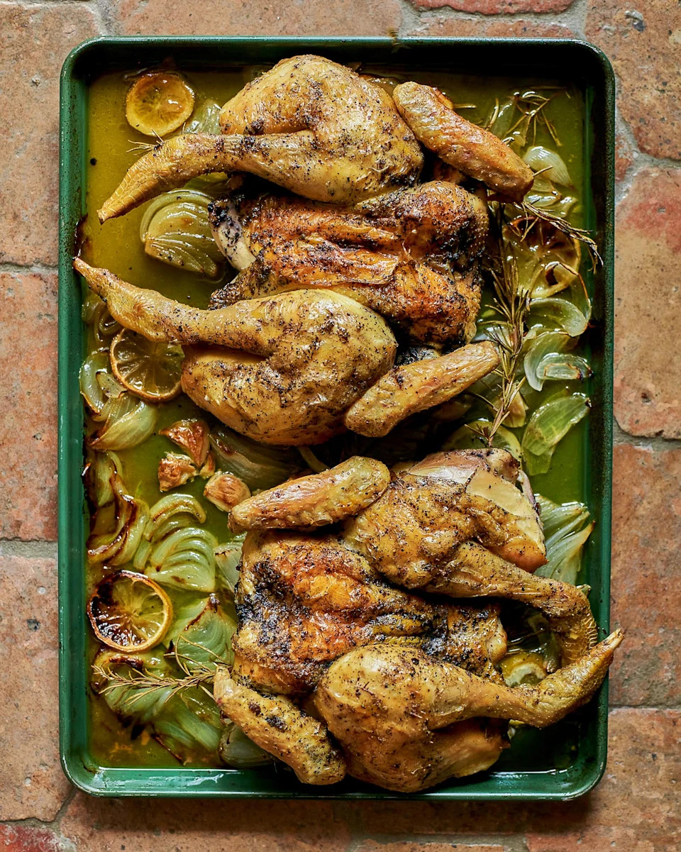 Recipes From Makenna Held s Mostly French Cookbook Inspired by Julia Child s Former Home 0369_11 SpatchcokChicken_013