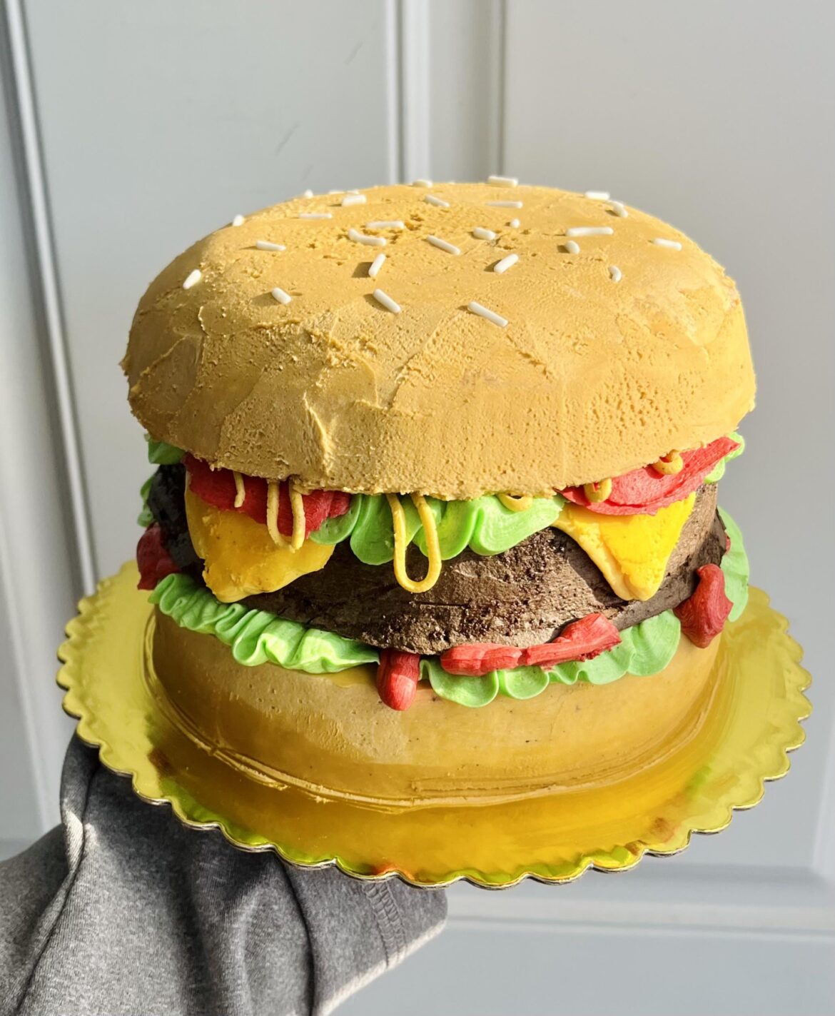 I made a cute little hamburger