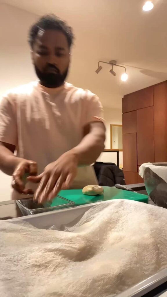 Making 17 Parottas (flaky rotti)