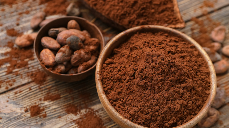 Cacao beans and cocoa