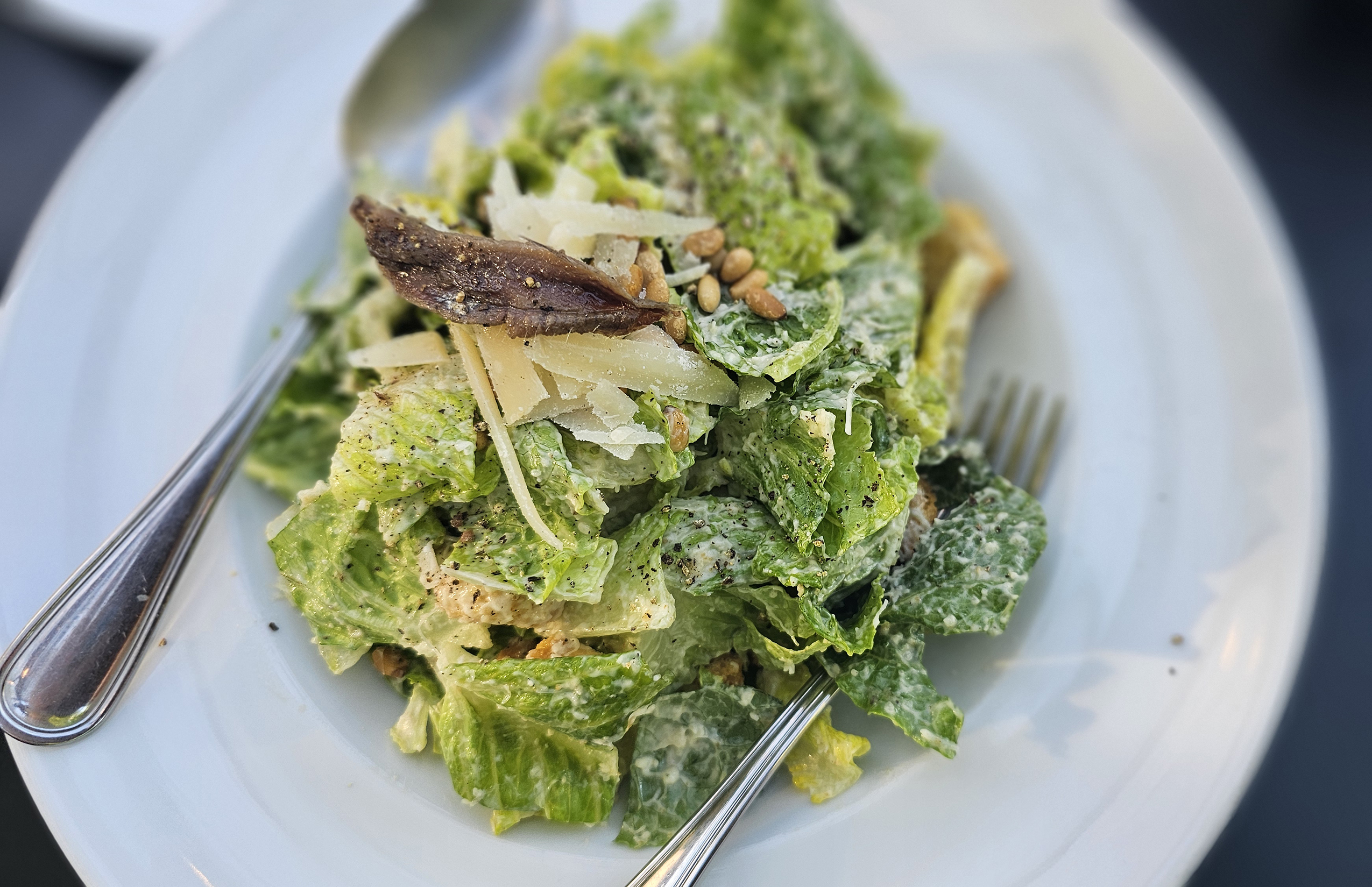 Caesar salad at Cafe Citti in Santa Rosa. (Heather Irwin/The...