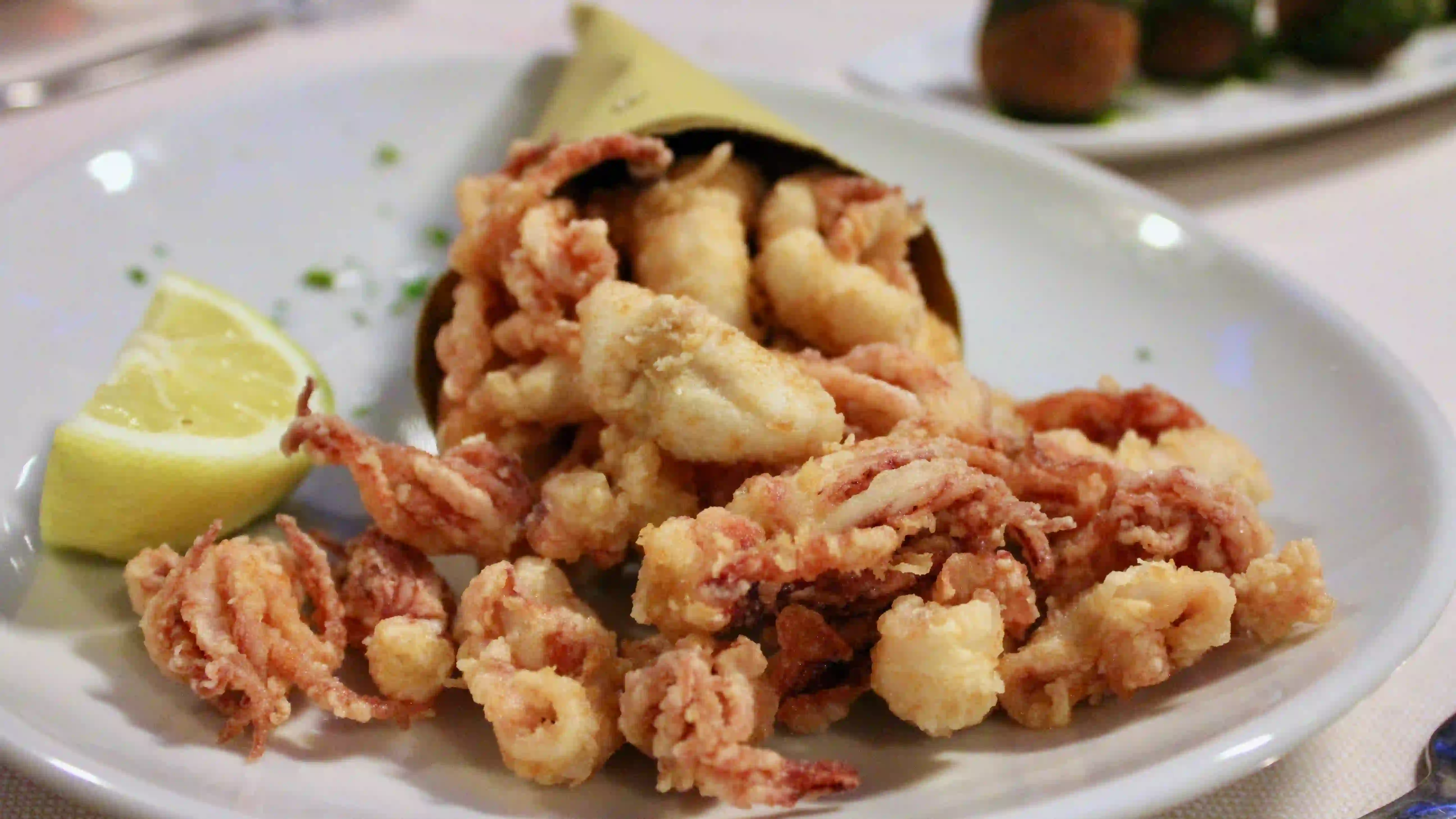 cesare al casaletto - moscardini (small squids) fritti