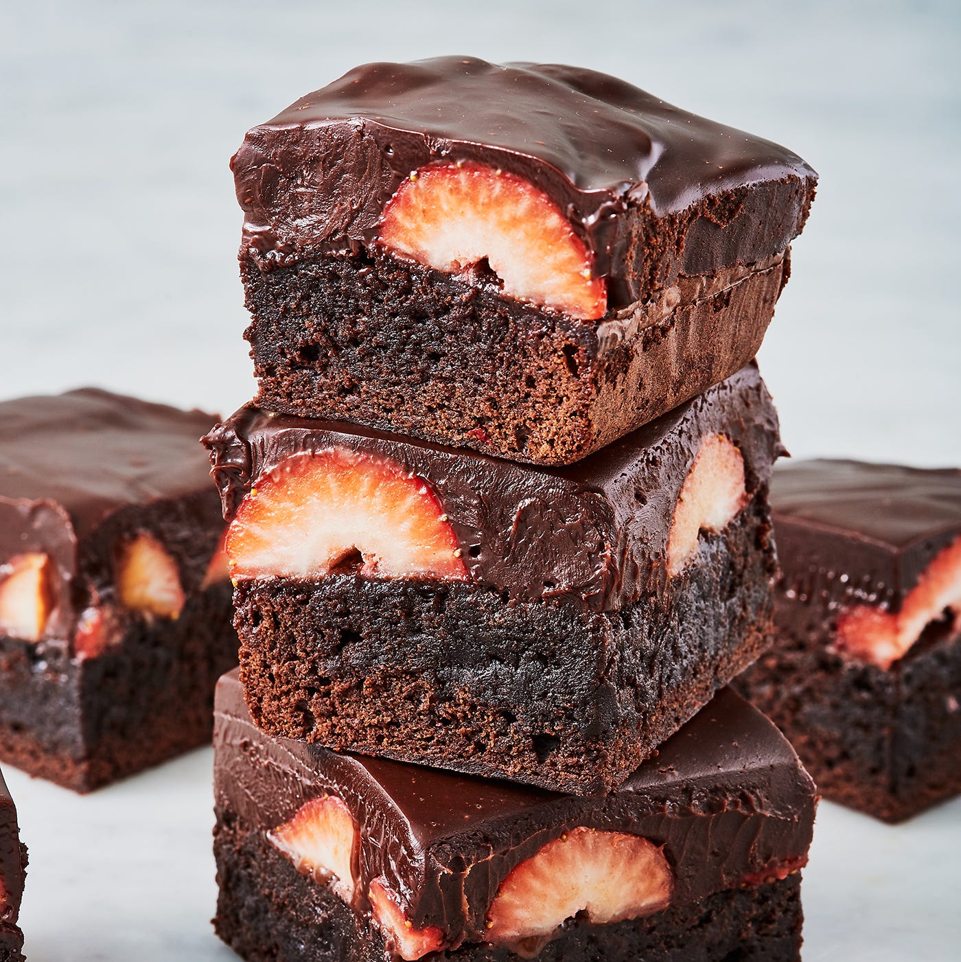 chocolate covered strawberry brownies