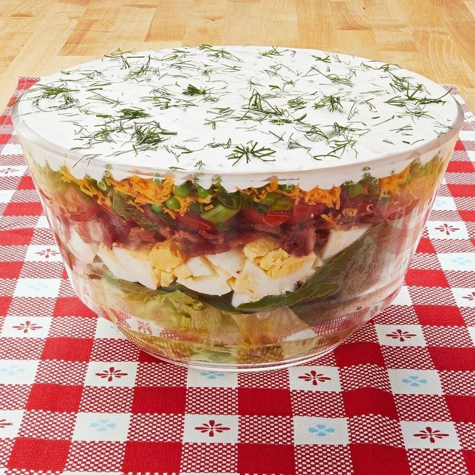 southern church layered salad