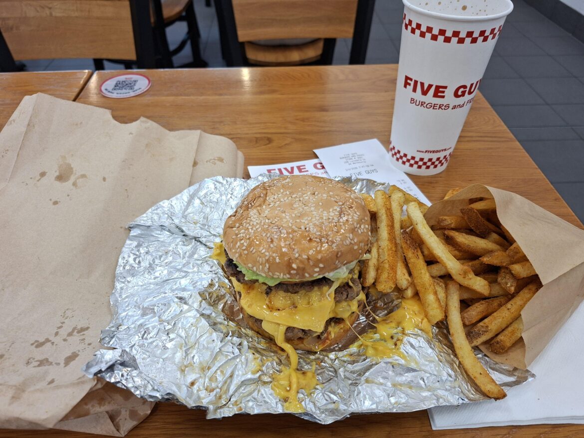Five Guys in Melbourne, Australia! I never knew!