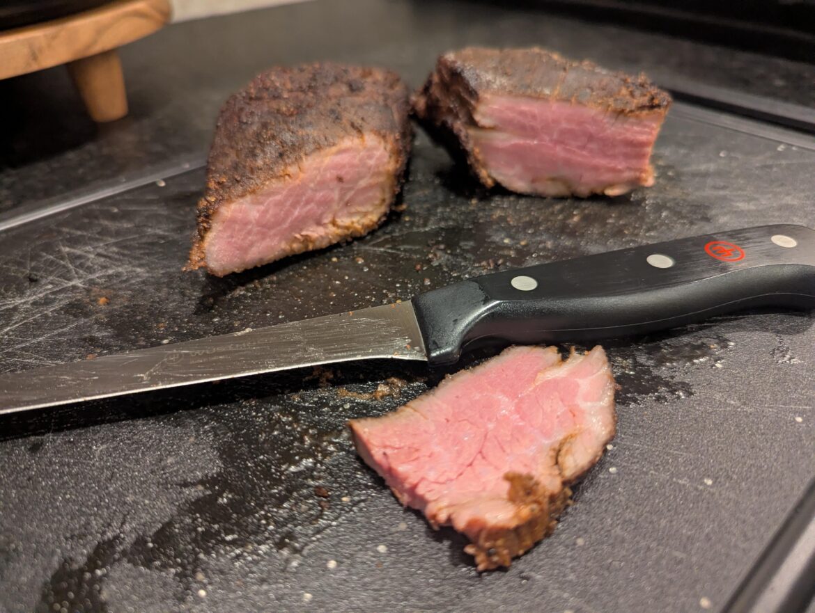 My first. Tri tip. I'm hooked.