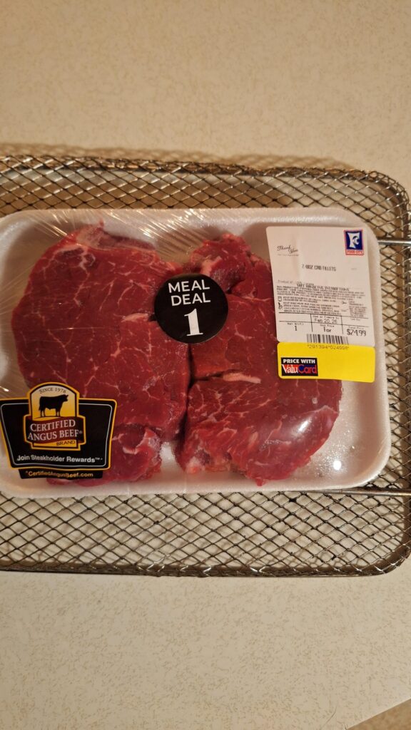 "Cooked" these "8oz" filets via toaster oven and skillet on a hot plate