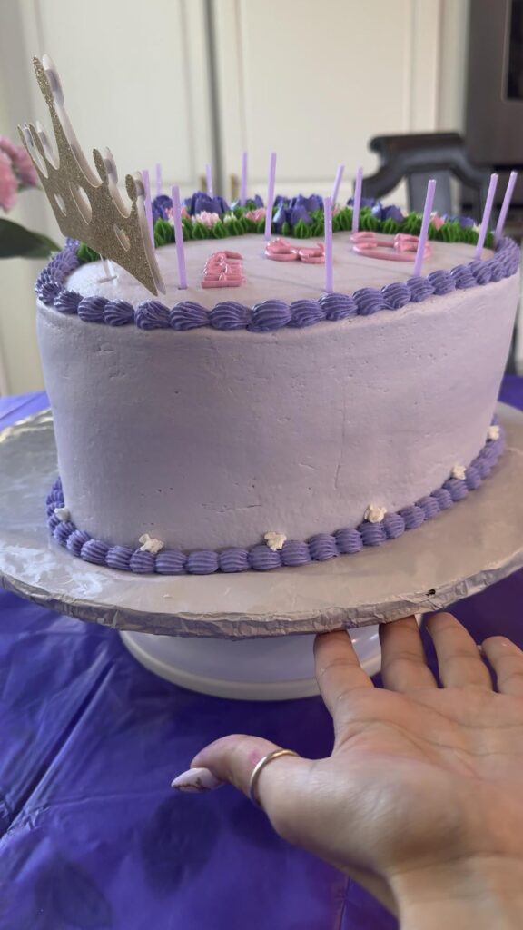 My grandmas 81st birthday cake 💜